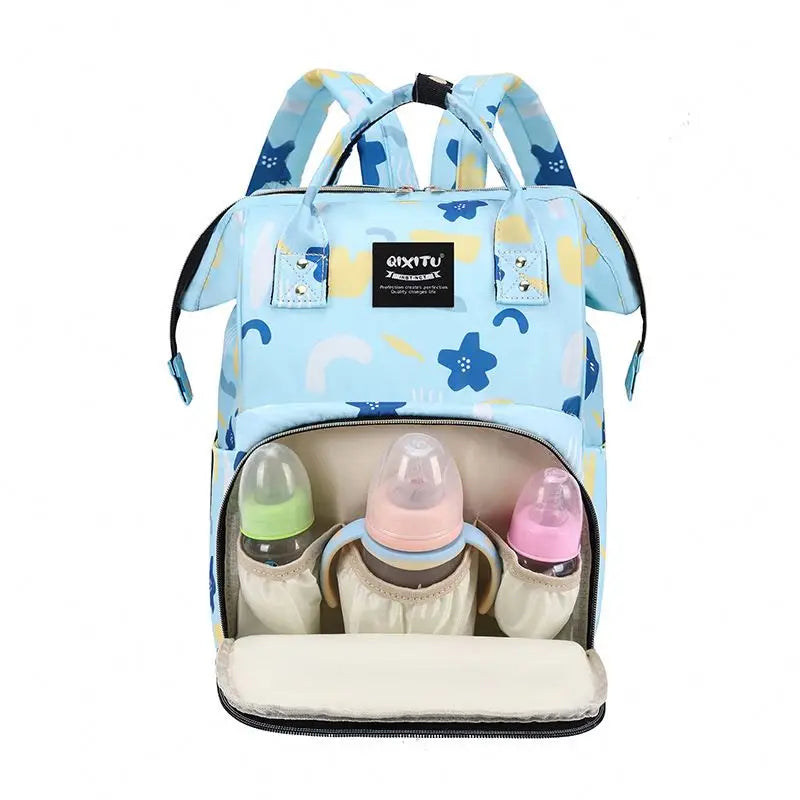Fashion Oxford Shoulder Mother and Baby Bag Mami Outdoor with Baby Insulated Milk Storage Backpack Portable Storage