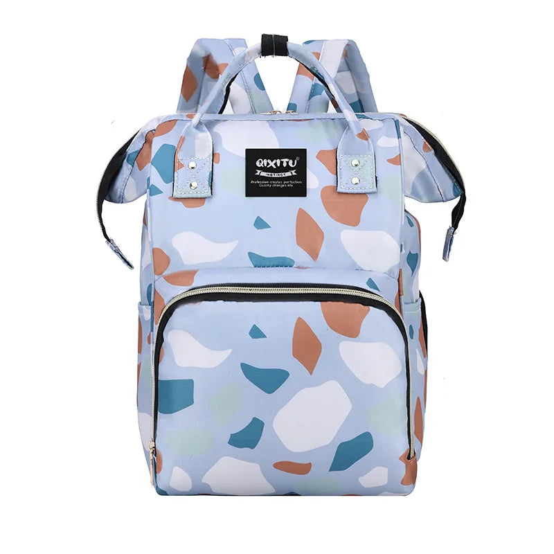 Fashion Oxford Shoulder Mother and Baby Bag Mami Outdoor with Baby Insulated Milk Storage Backpack Portable Storage
