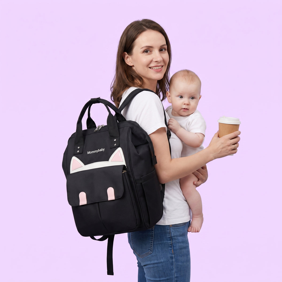 Sac à Dos à Langer Bébé - Minou