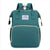 Folding Mommy Bag Lightweight Portable Folding Crib Bed Large-capacity Baby Backpack Female Mommy Outting Bag Mummy Bag